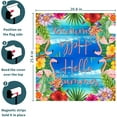 thumbnail image 6 of Summer Mailbox Covers Tropical Flamingo Floral Palm Leaves Fruit Mailbox Covers Magnetic Standard Size 25.5x21 Inch Beach Waterproof Mailbox Wraps Post Letter Box Covers Garden Yard Outdoor Decor, 6 of 6