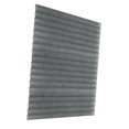 thumbnail image 1 of Cortinas temporales para ventanas, sin taladro, inalámbricas, con elevación, transpirables, de tela no tejida, despegables y adhesivas, para sala de Gris M, 1 of 8