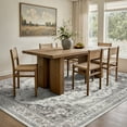 thumbnail image 7 of FEELHOME 9'x12' Area Rug Machine Washable Soft Vintage Distressed Non Slip Carpet for Living Room Bedroom Dining Room Gray, 7 of 7