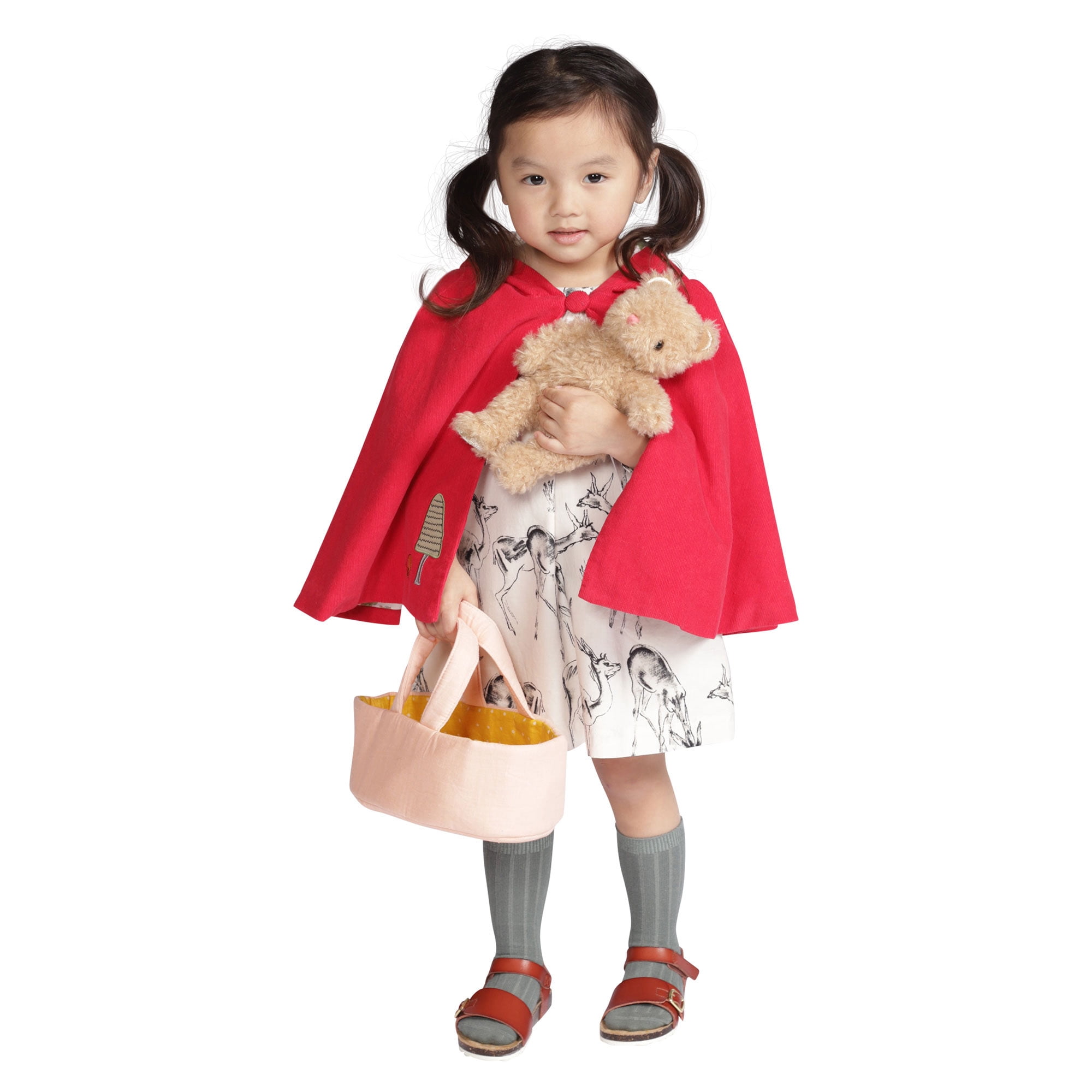 Manhattan Toy Moppettes Bea Bear Stuffed Animal Nurturing Playset with Bear Plush Toy, Fabric Bassinet, Blanket & Pillow