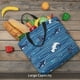 thumbnail image 5 of Easygdp Sharks on White Blue Striped Bolsa Tote para Mujer, Bolso de Hombro para Trabajo, Playa, Viajes, Compras y Supermercado, 5 of 7