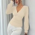 thumbnail image 6 of Women's Thermal Double-Sided Fleece Half High Collar Long Sleeve Undershirt Top Base Layer, Warm Thickened Loose Fit Breathable Winter Layering Cold Weather | CSEONE,White XL, 6 of 9