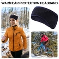 thumbnail image 3 of comerut 2Pcs Men Women Ear Warmers Headbands Super Soft Elastic Windproof Fleece Lined Winter Warm Running Cycling Ear Muffs, 3 of 8