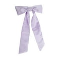 thumbnail image 4 of Unique Bargains 1 Pc Satin Bow Ribbon Duckbill Hair Clips Hairdo Clip Purple, 4 of 5