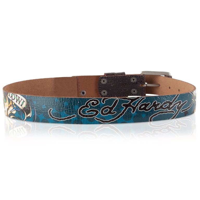 Ed Hardy EH1205 Love Kill Slowly Kids-Boys Leather Belt  display picture 1