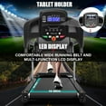 thumbnail image 4 of The Power Wear Merax Foldable Treadmill for Home 2.5 HP Portable Running, Jogging and Walking Machine with 12 Per set Programs 300 Lbs. Weight Capacity Device Holder Heartbeat Sensor and 3-Level Incline, 4 of 8