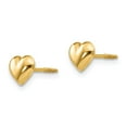 thumbnail image 2 of 14K Yellow Gold Earring Button Women'S 6 mm Madi K Sm. Puffed Heart Earrings, 2 of 3