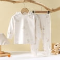 thumbnail image 2 of Hessimy Toddler Boys Girls Spring Summer 2Pcs Soft Fabric Comfortable Long Sleeve Soft Sleepwear Pajamas Tops Pants Set, Soft Fabric Comfort Pjs(Light Gray,6-7 Years), 2 of 5