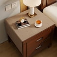 thumbnail image 4 of Sltwyw Waterproof Linen-Textured Bedside Table Cover - Spill-Proof Nightstand Protector Mat for Bedroom Furniture Decor and Surface Protection, 4 of 6
