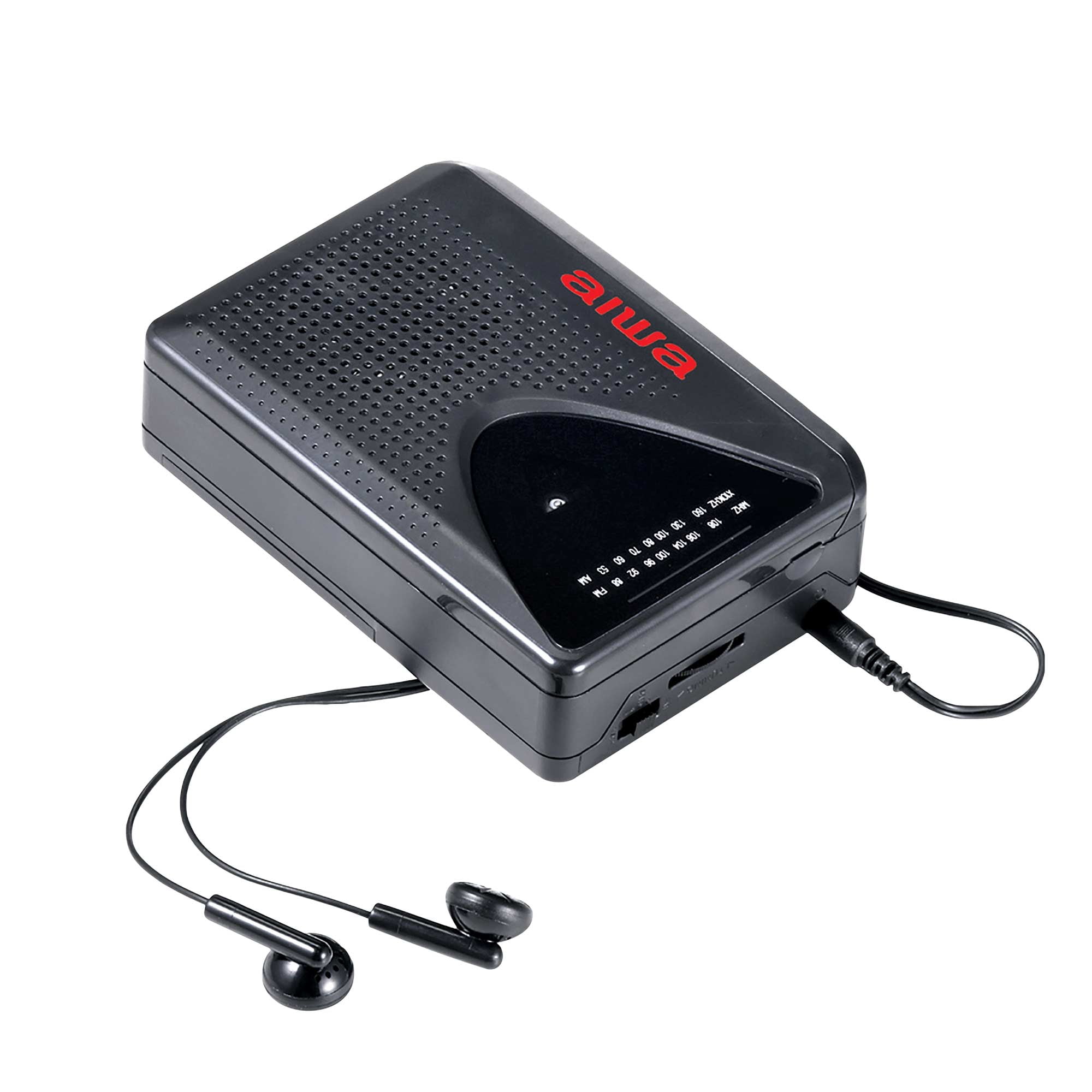 Aiwa Street Cassette Player & Earbuds with FM/AM Radio – Portable Tape Player, Includes Wired Earbuds, Compact Design, Uses 2 AA Batteries (Not Included), Retro Audio Player for Music Lovers
