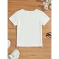 thumbnail image 2 of Young Girl Solid Color Casual Short Sleeve T-Shirt, 2 of 7