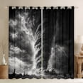 thumbnail image 1 of 3D Tornado Curtains Horror Disaster Pattern Curtains & Drapes Tornado Storm Lightning Window Curtains Cyclone Natural Disaster Theme 30%-50% Blackout Curtains 42''Wx90''L, 1 of 6