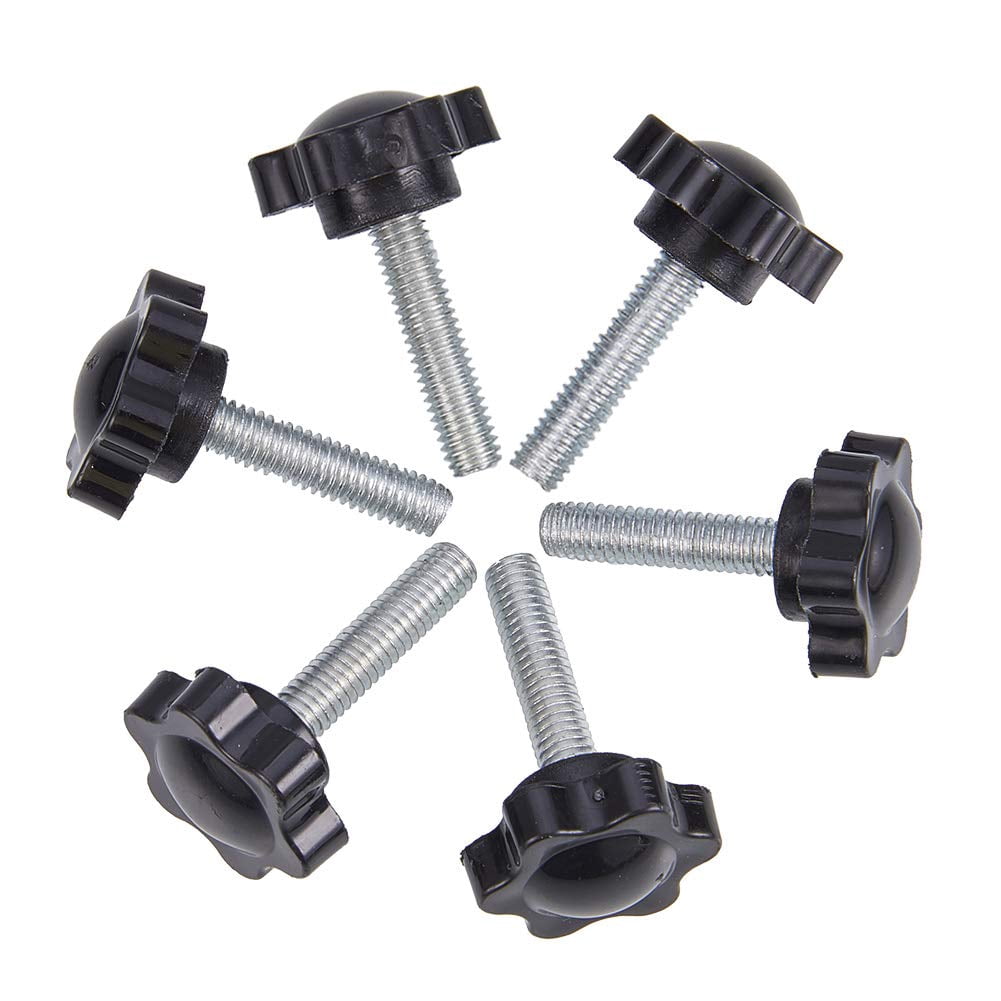 Carbon Steel Threaded Knurled Thumbscrew, 10 PCS M4 X 10 Mm Mount Bolts - View #5