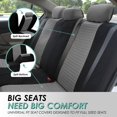 thumbnail image 5 of FH Group Trendy Elegance 3D Air Mesh Seat Covers Fit For Car Truck SUV Van - Full Set, 5 of 8