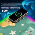 thumbnail image 2 of RGB Gaming Mouse Pad 15W Wireless Charging Large Waterproof Desk Mat 13 Light Modes Mousepad 31.5x11.8 Lovely Cartoon Stars, 2 of 6