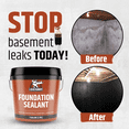 thumbnail image 3 of Liquid Rubber Black Foundation and Basement Sealant, Indoor & Outdoor, Waterproof, 1 Gallon, 3 of 8