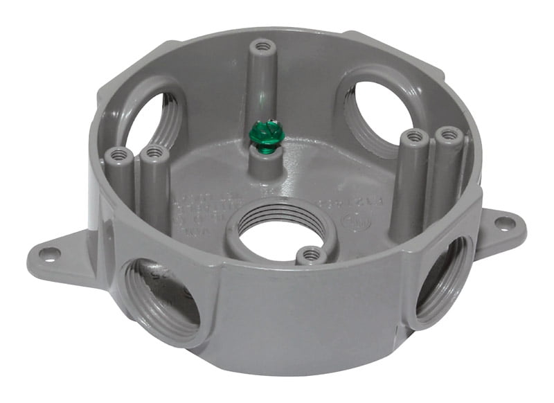 ROUND OUTLET BOX 1/2'5HL (Pack of 1)