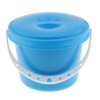Multi-function Paint Brush Wash Bucket Tub Washer Brush Holder Palette blue