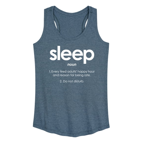 Instant Message - Sleep Definition - Women's Racerback Tank Top