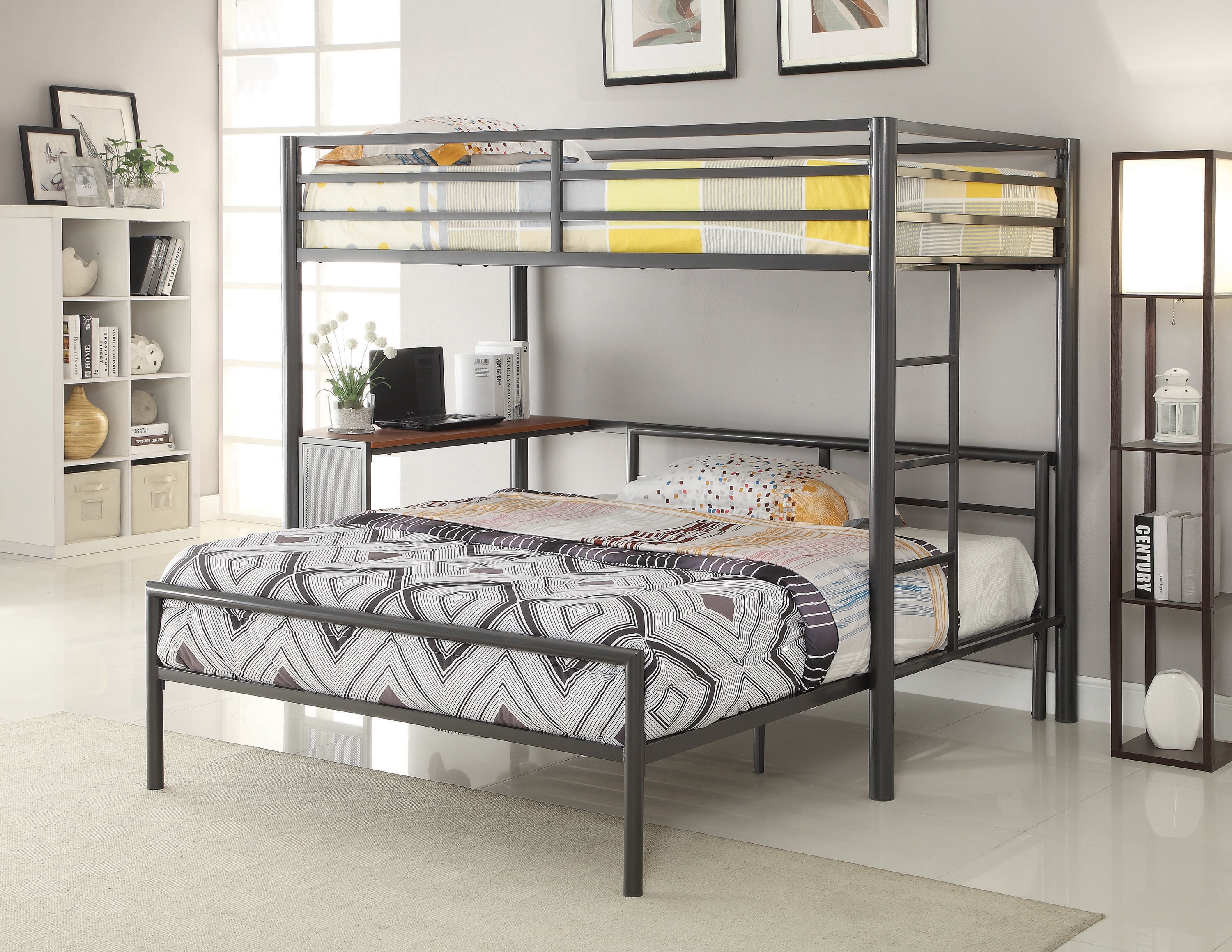 Fisher Twin Workstation Loft Bed, Twin Bed With Workstation