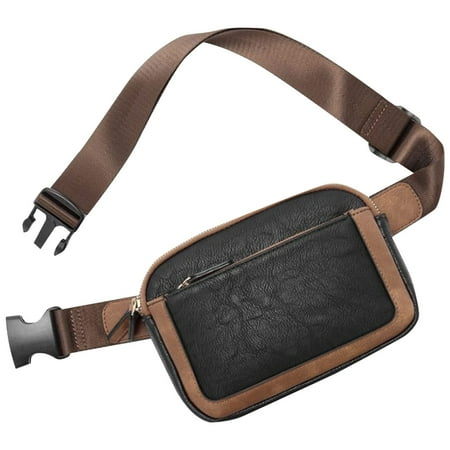 Belt Bag For Women Mini Crossbody Waist Bag Adjustable Strap Vegan Leather Bag