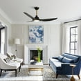 thumbnail image 3 of Parrot Uncle Modern 52" Propeller Black LED Smart Ceiling Fan, Alexa, and App Control, 3-CCT Ceiling Fan, 3 of 12