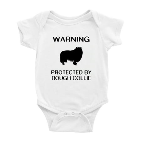 

Warning: Protected by A Rough Collie Dog Funny Baby Rompers Baby Clothes (White 0-3 Months)
