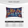 thumbnail image 6 of Balery Colorful Fall Leaves Pillow Covers,Bed Pilowcases,Reversible Plush Throw Pillow Covers End Pillow Encasement,Pillow Case - 14"X20", 6 of 9
