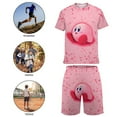 thumbnail image 4 of Boys Kirby Short Sleeve Mesh T-Shirt And Shorts Outfit Set Summer Clothes Set for Kids, 4 of 7