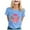 Light Blue, variant on TSADFHJI Chiffon Tops for Women Elegant Womens Printed Short Sleeve O Neck T Shirt Top Blouse Xxxxl Navy