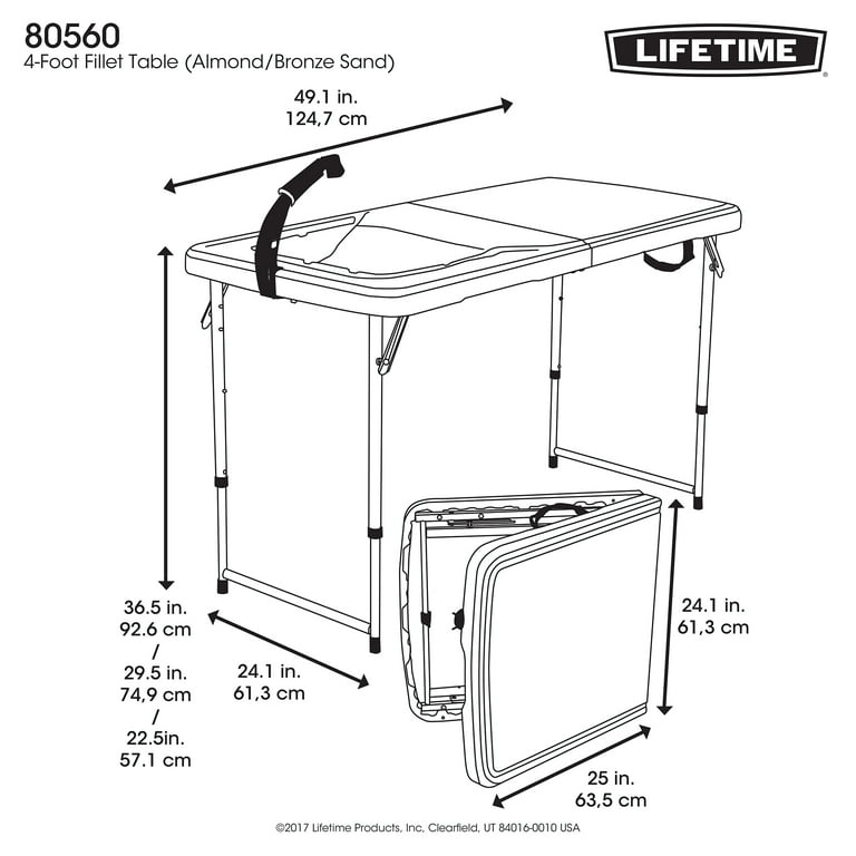 Lifetime 2024 fillet table