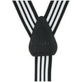 thumbnail image 3 of CTM  Elastic Clip-End 1 Inch Black and White Pinstripe Suspenders (Men), 3 of 4