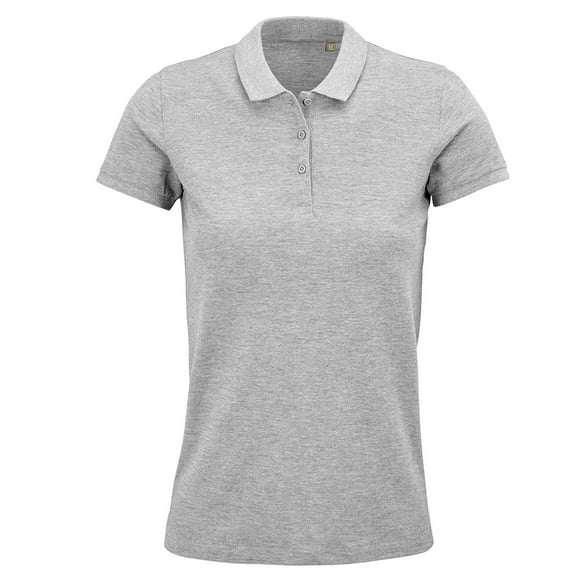 SOLS Womens Planet Marl Pique Polo Shirt