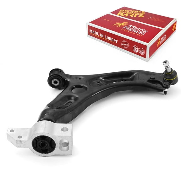 Metrix Premium Chassis Parts - Front Right Lower Control Arm w Ball Joint & Bushing Assembly Fits 2011-2017 Volkswagen CC, 11-12 Volkswagen Passat CC (Mexico), Replacement RK622855, Made in Europe