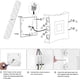 thumbnail image 5 of Aplique de pared LED moderno de 22 W Lámpara de pared impermeable IP65 Lámpara de pared LED de aluminio Interior exterior para baño Sala de estar Dormitorio Pasillo Escalera Entrada Porche - Luz cálida 3000k Blanco oso de fresa Electrónica, 5 of 5