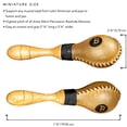 thumbnail image 4 of Meinl Percussion MSM2 Natural Rawhide Maracas, 4 of 4
