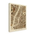 thumbnail image 2 of Trademark Fine Art 'New York City Street Map Brown' Canvas Art by Michael Tompsett, 2 of 4