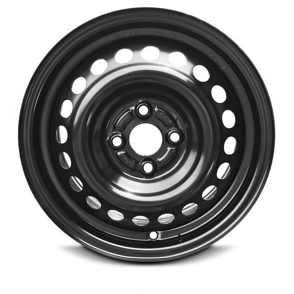 New 15x6 inch Wheel for Honda Insight (12-14) Black Painted Steel Rim