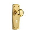 thumbnail image 6 of Nostalgic Warehouse Pranyk_Psg_234_Kh New York Solid Brass Passage Door Knob Set - Bronze, 6 of 7