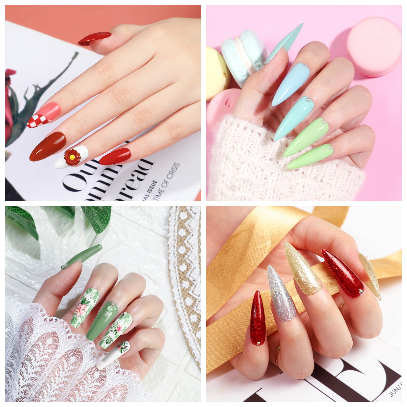 COSCELIA 53pcs Gel Nail Polish Kit with U V light and Drill 35 Colors Gel Polish 5pcs Top Base Coat Nail Art DIY at Home for Women