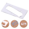 thumbnail image 4 of KAKOWELY Guitar Conversion Pickup Electric Guitar Conversion Pickup Mounting Ring Pickup Protective Cover (Silver)3.61"X1.8"X0.1", 4 of 5
