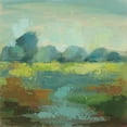 thumbnail image 2 of Vassileva, Silvia 20x20 Gold Ornate Wood Framed with Double Matting Museum Art Print Titled - Windsor Blue Field III, 2 of 4