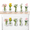 5, variant on Cute Mini Vase Magnets for Fridge, Tiny Plant Glass Vases with Flowers, Magnetic Refrigerator Decor for Kitchen, Office, Locker (5 Pack)