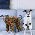 thumbnail image 3 of HQREA Winter Dog Coats Fashion Thick Warm Fluffy Fleece Onesie Outfit for Italian Greyhound, 3 of 6