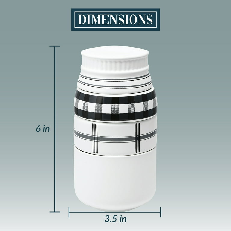 Mason Jar Measuring Cups - Ceramic Measuring Cups - Stackable Measuring  Cups - White Mason Jar Measuring Cup Set - Rustic Kitchen Accessories &  Decor