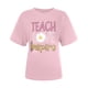 thumbnail image 5 of Blusa informal de manga corta con estampado de letras para el día del maestro para mujer Fridja  gope172, 5 of 6