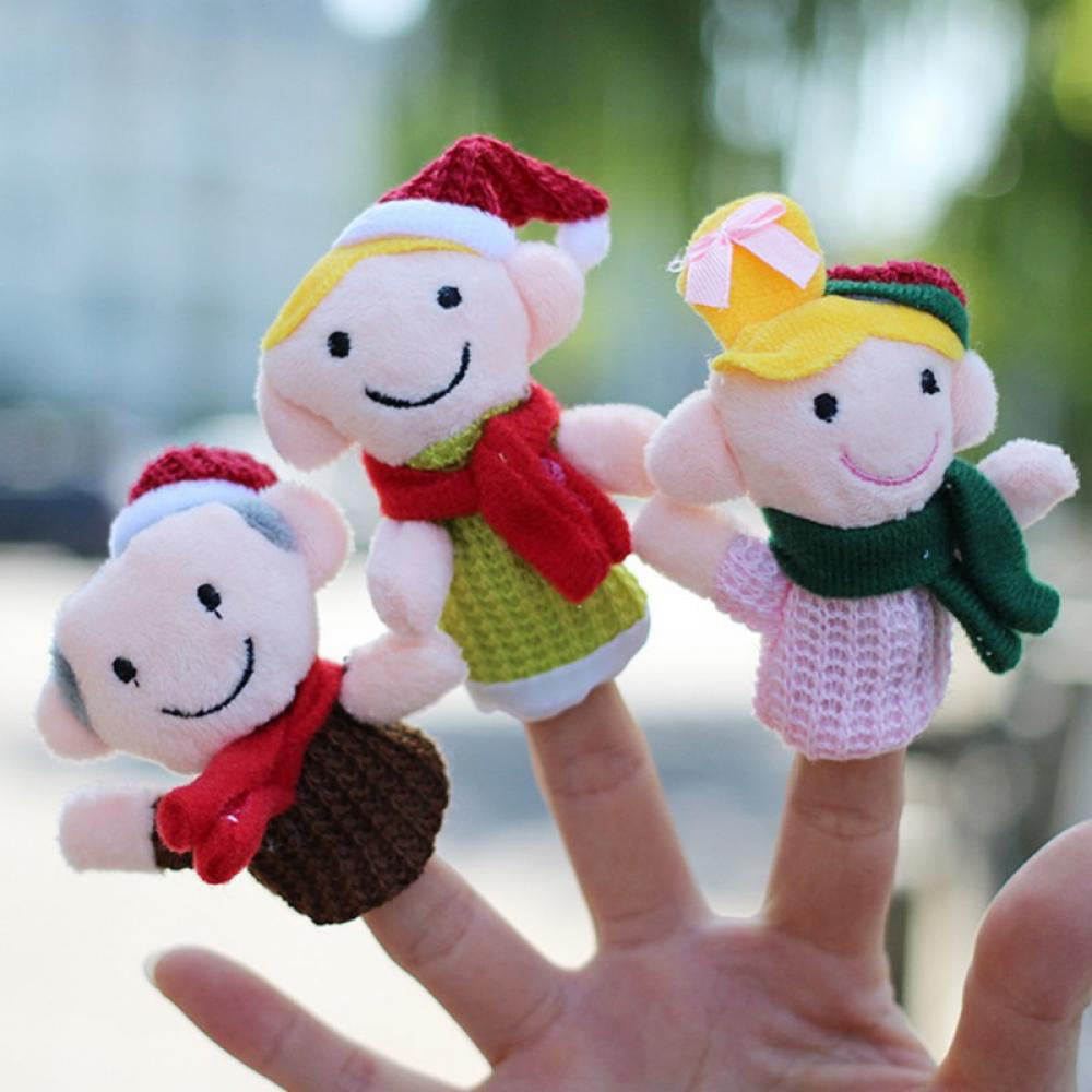 11pcs Christmas Finger Puppets Cartoon Family Members Finger Puppets for Toddler 