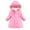 Pink, variant on newwalpole Girls Winter Warm Dress Coat Fleece Lined Jacket Fuzzy Hooded Long Jacket Kids Windproof Overcoat Outerwear Black for Size 5-6 Years