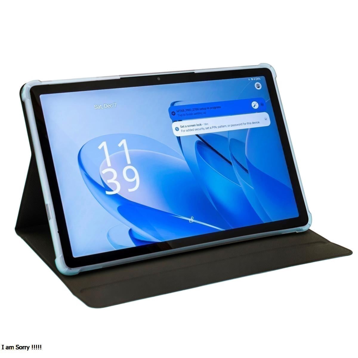 Memorex 10.1" Android 14 Tablet with Keyboard & Case, 128GB Storage, 4GB RAM, FHD IPS Display, MTAB10(K), Black