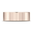 thumbnail image 2 of Benchmark� 14k Rose Gold 8mm Comfort-fit Satin-finished Carved Design Wedding Band Ring, 2 of 7